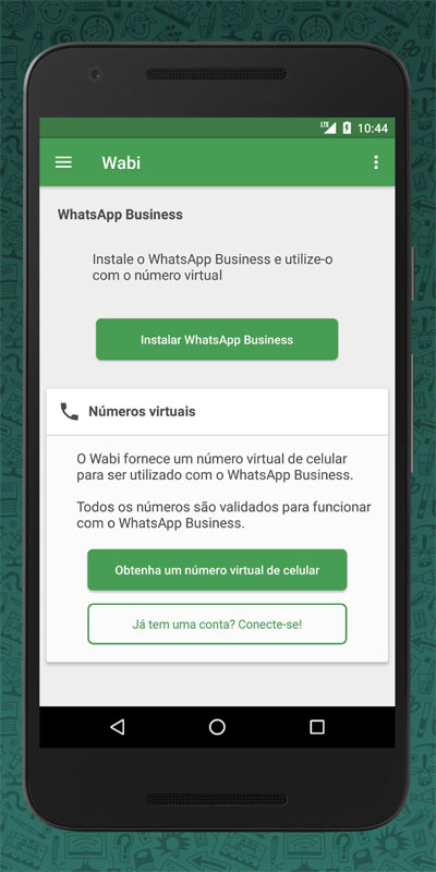 Wabi – Número Virtual para o WhatsApp